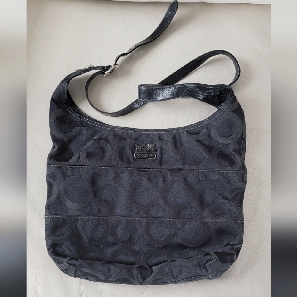 Coach Signature Black Canvas